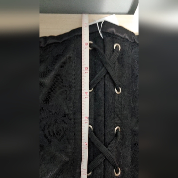 Daisy Corsets Lavish Black Lace Front Zipper Size 6X NWT - Picture 8 of 13